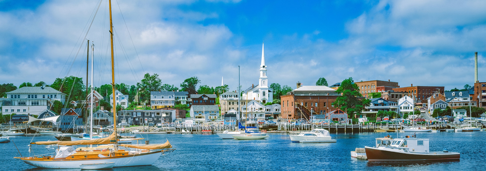 Camden Maine from water